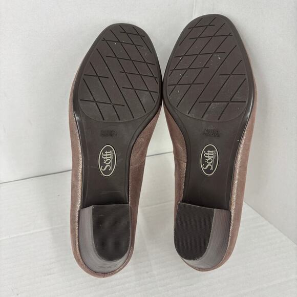 Sofft Lana Pump Slip On Shoes Womens Size 8.5 Bronze Metallic Leather Comfort - Picture 10 of 11